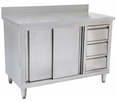 Inox delovni pult 140 x 60 cm