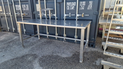 Inox delovna miza  / rabljena