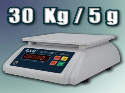 Vodotesna / protiprašna Tehtnica 30 kg E30KS