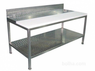 Mesarska delovna miza s koterm ploščo 200 x 100 cm
